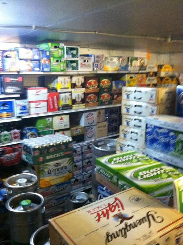 inside our beer cave